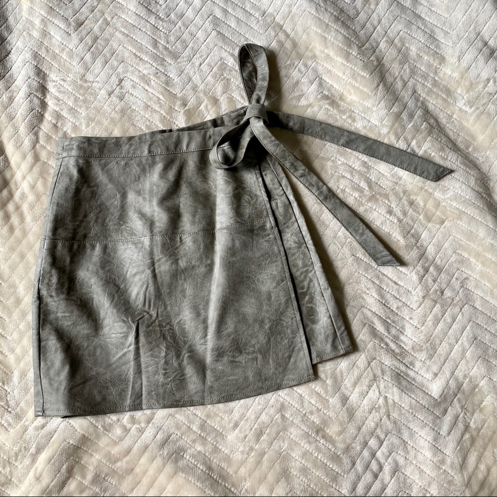 Faux Leather Skirt